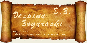 Despina Bogaroški vizit kartica